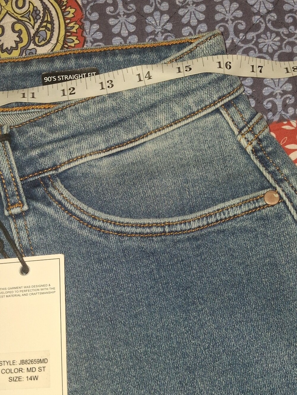 Judy Blue 90s Straight Jeans Casual Light Blue Cargo Jeans - Picture 8 of 12